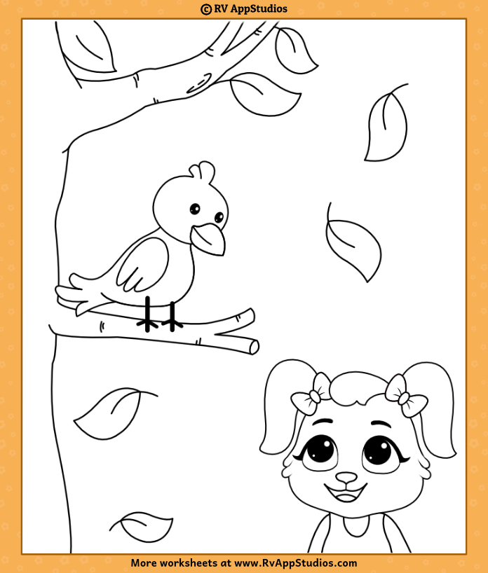 Bird coloring pages for kids