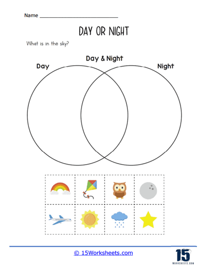 Day or night worksheets