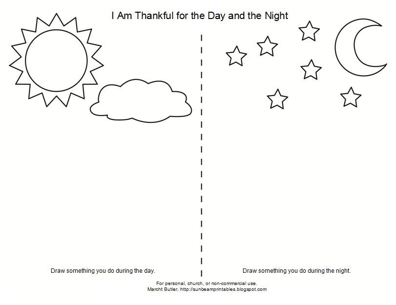 I am thankful for the day and night coloring pages kindergarten worksheets weather worksheets