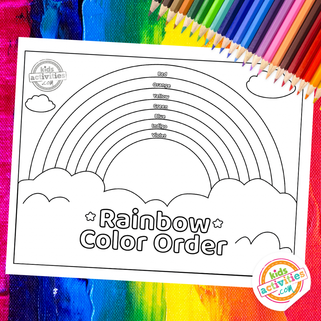 Learn the colors of the rainbow with this fun printable