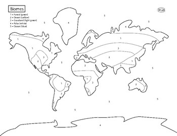World biomes coloring page by our time to learn tpt
