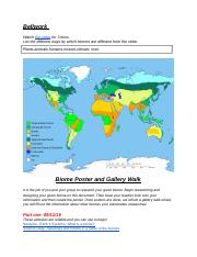 Copy of biomes gallery walk