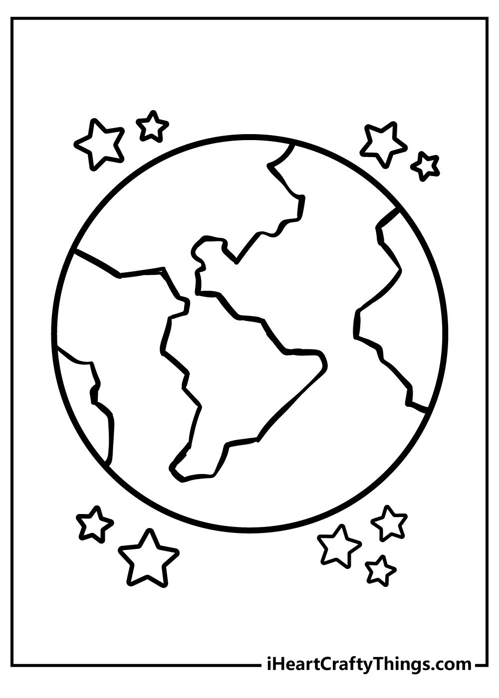 Earth coloring pages free printables