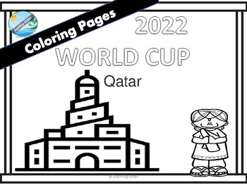 World cup qatar coloring pages by teaching kiddos with mandy