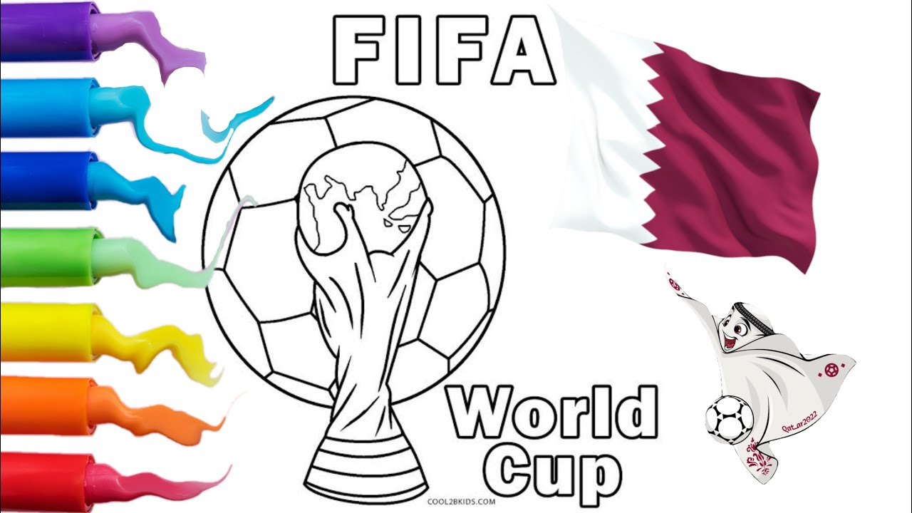 Fifa world cup qatar coloring page fifa cup song football coloring page ùø