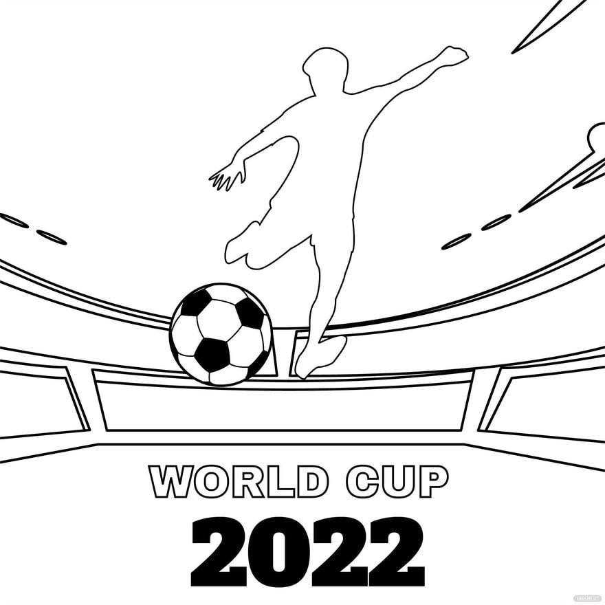 Free world cup sketch vector