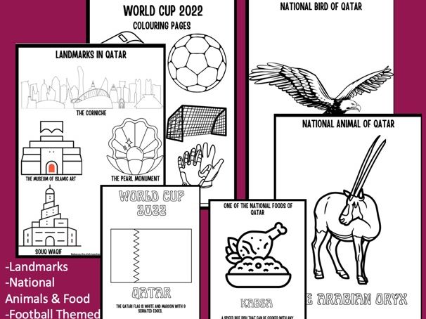 World cup colouring pages teaching resources