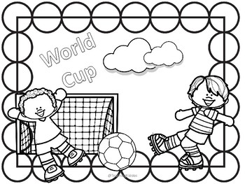 World cup qatar coloring pages by teaching kiddos with mandy