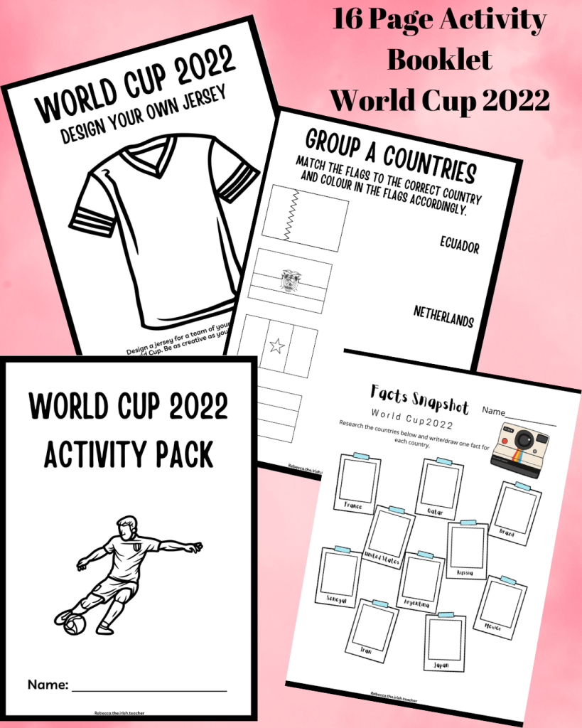 Fifa world cup activities and worksheets