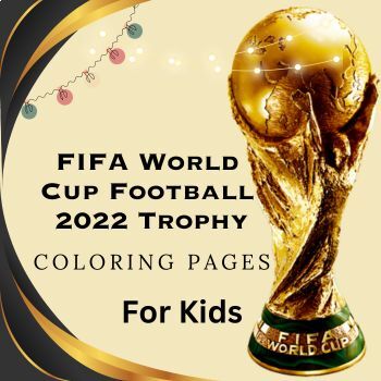 Fifa world cup football trophy printable worksheets coloring pages