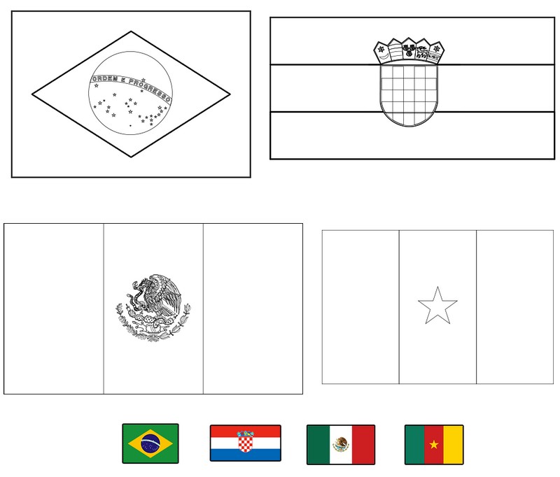 Coloring page fifa world cup group a brazil