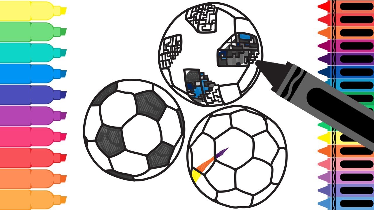 How to draw a soccer ball