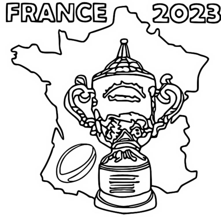 Coloring pages rugby world cup