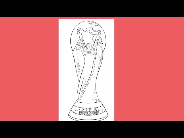 How to draw fifa a world cup trophy step by step world cup trophy drawing trophy sketch