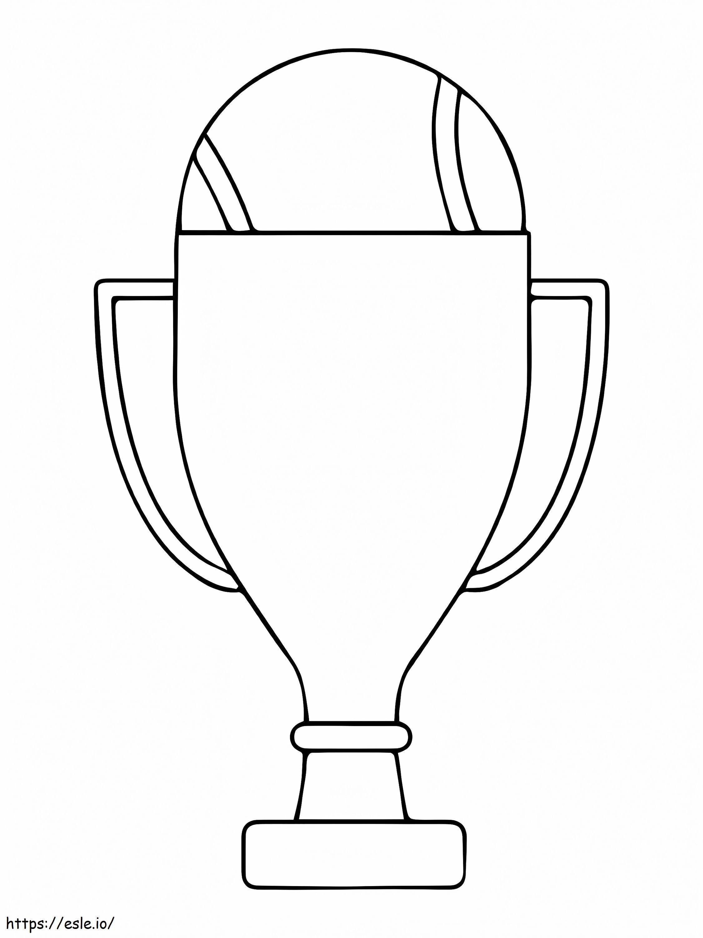 World cup trophy coloring page