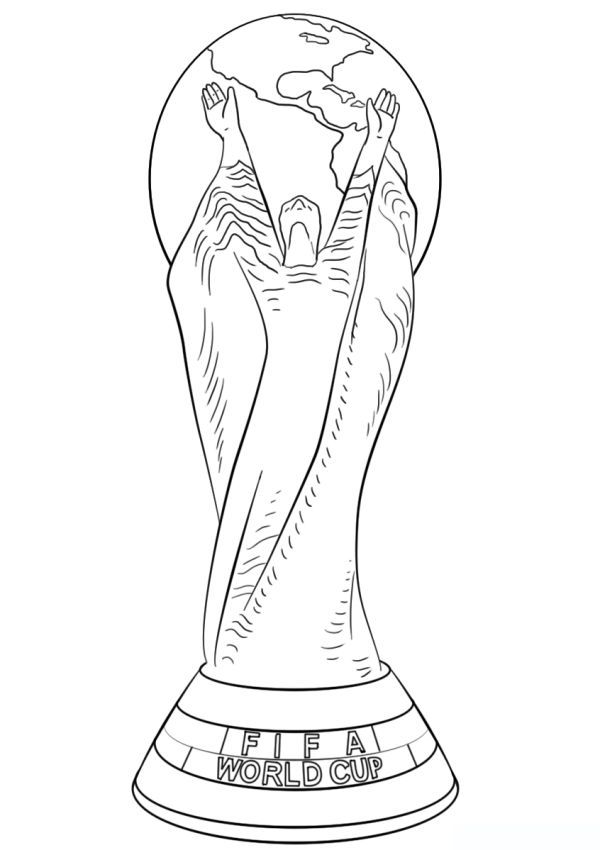 Free trophy coloring pages printable pdf