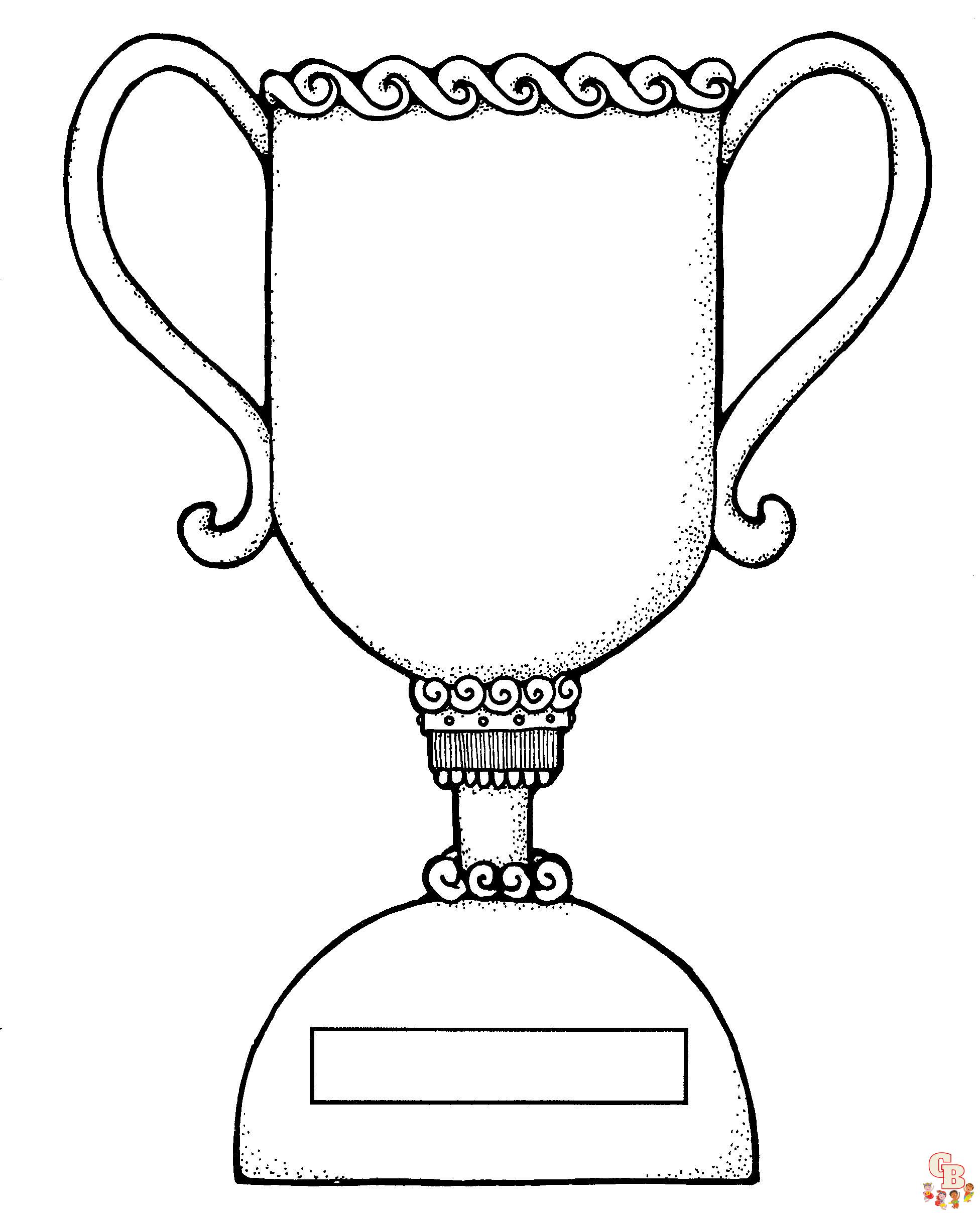 Get creative with trophy coloring pages for kids