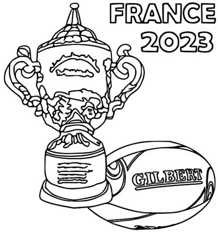 Coloring pages rugby world cup