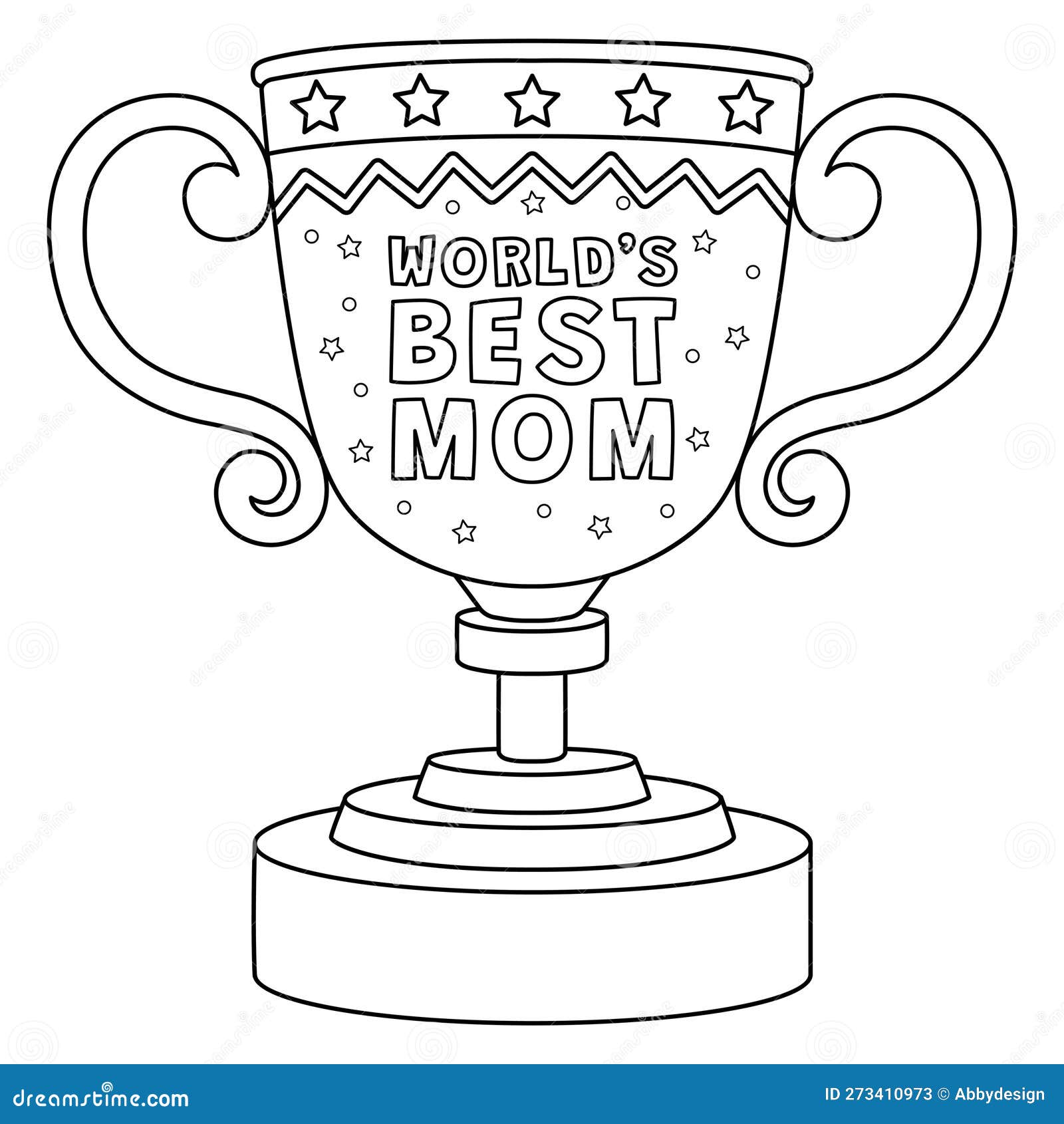 Coloring page trophy stock illustrations â coloring page trophy stock illustrations vectors clipart