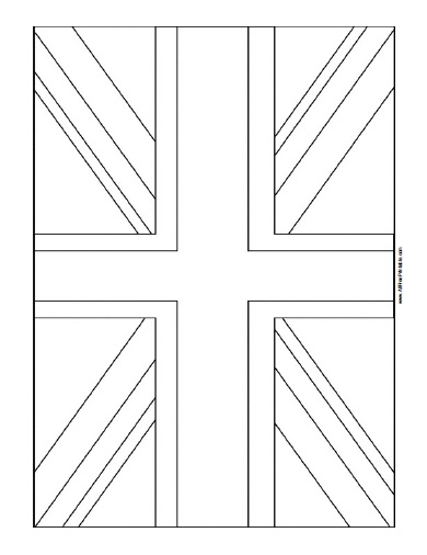 United kingdom flag coloring page â free printable