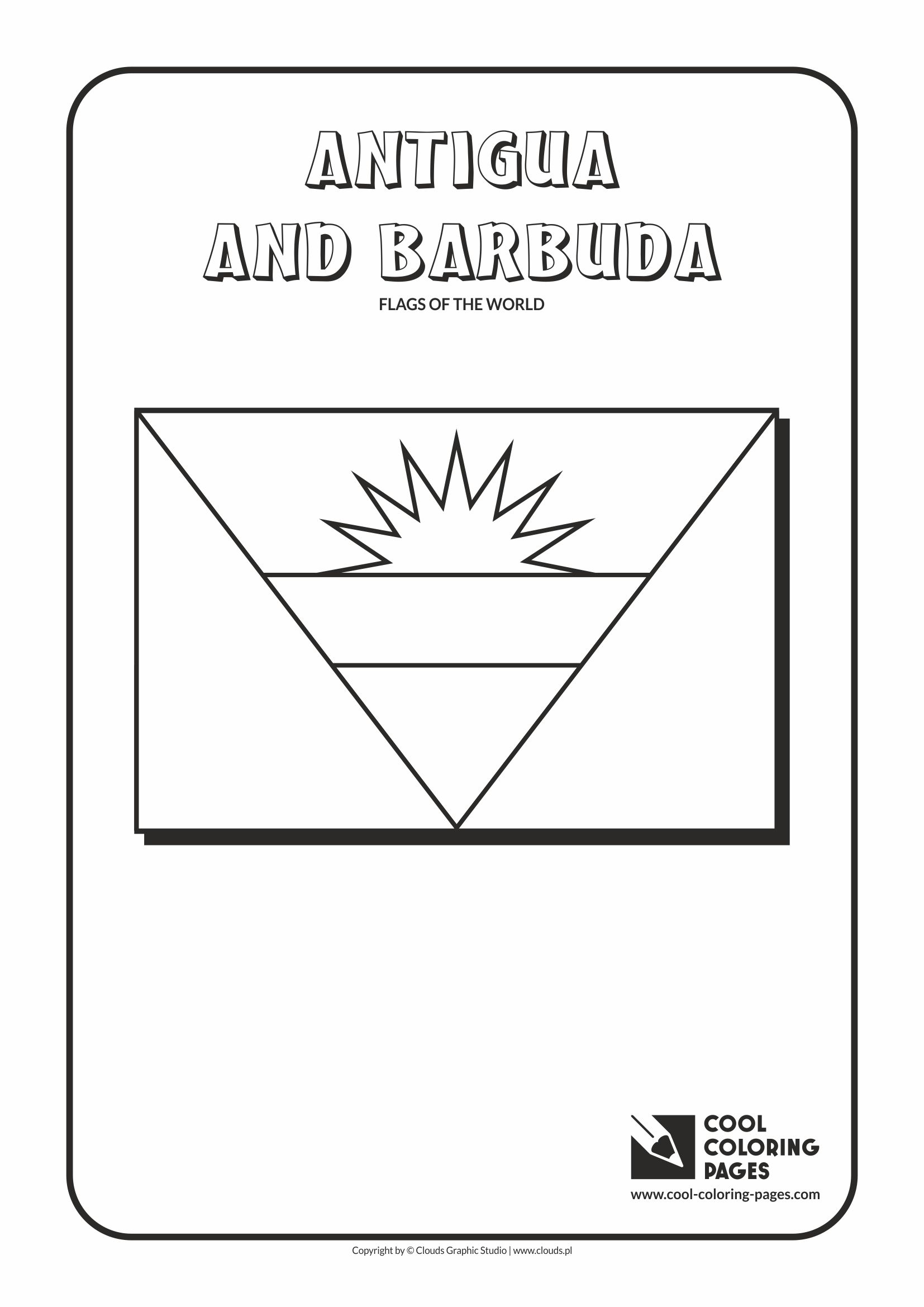 Cool coloring pages flags of the world