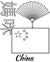 Flags coloring pages for kids