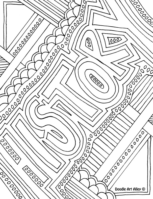 Subject cover pages coloring pages