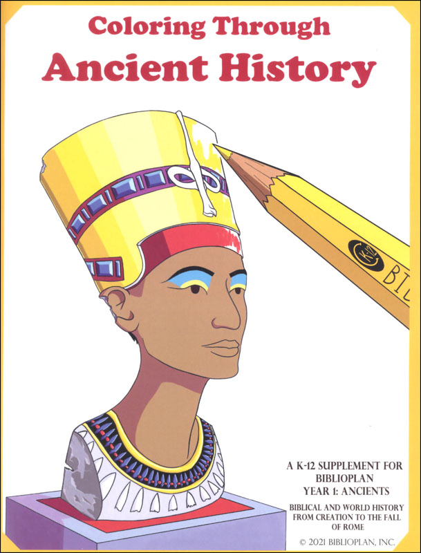 Biblioplan coloring through ancient history coloring book