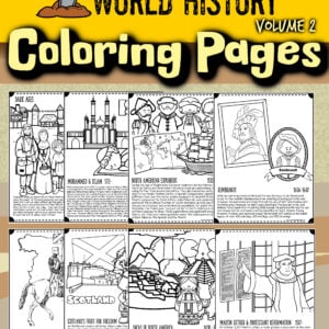 World history coloring pages vol