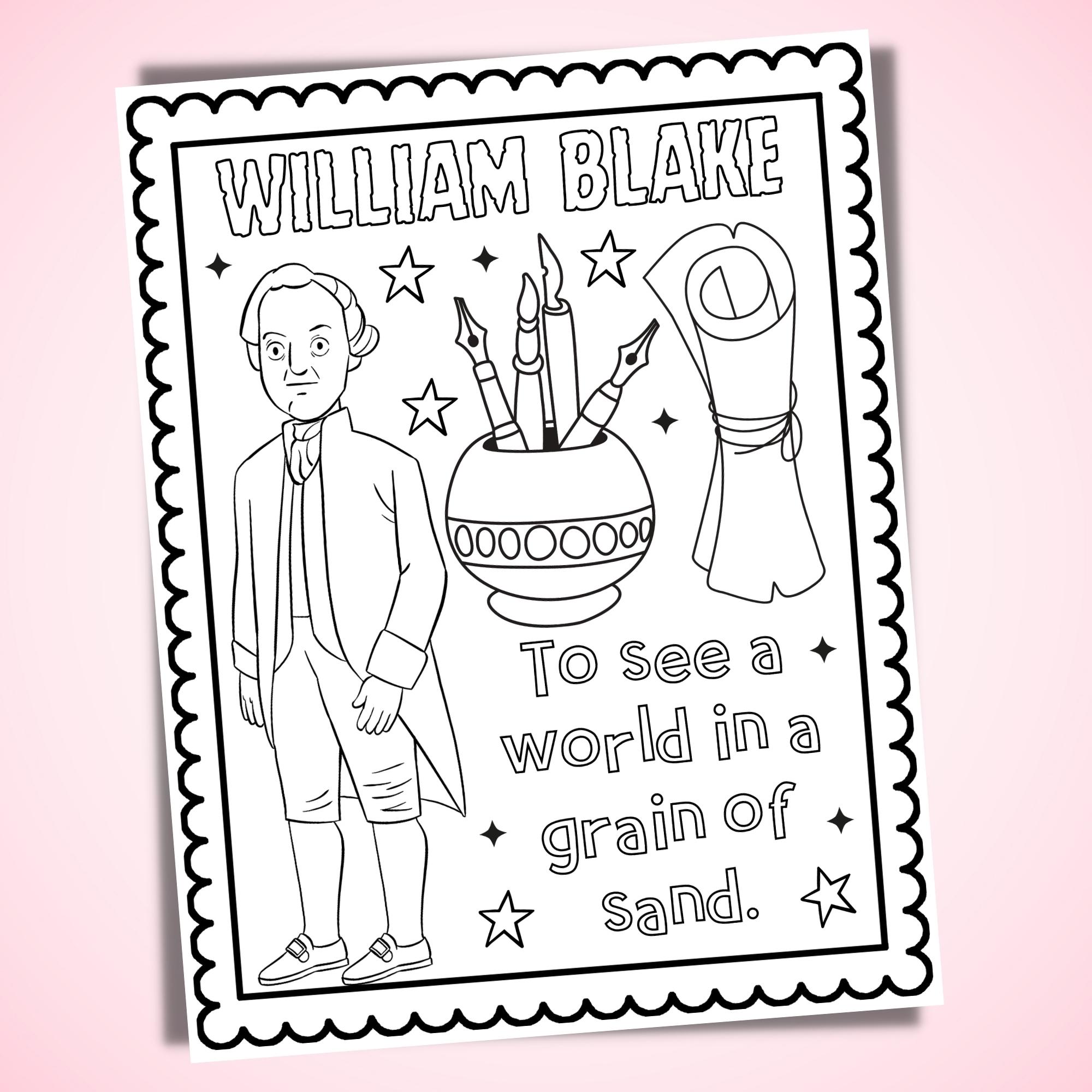 Famous poets coloring pages april national poetry month coloring sheets made by teachers