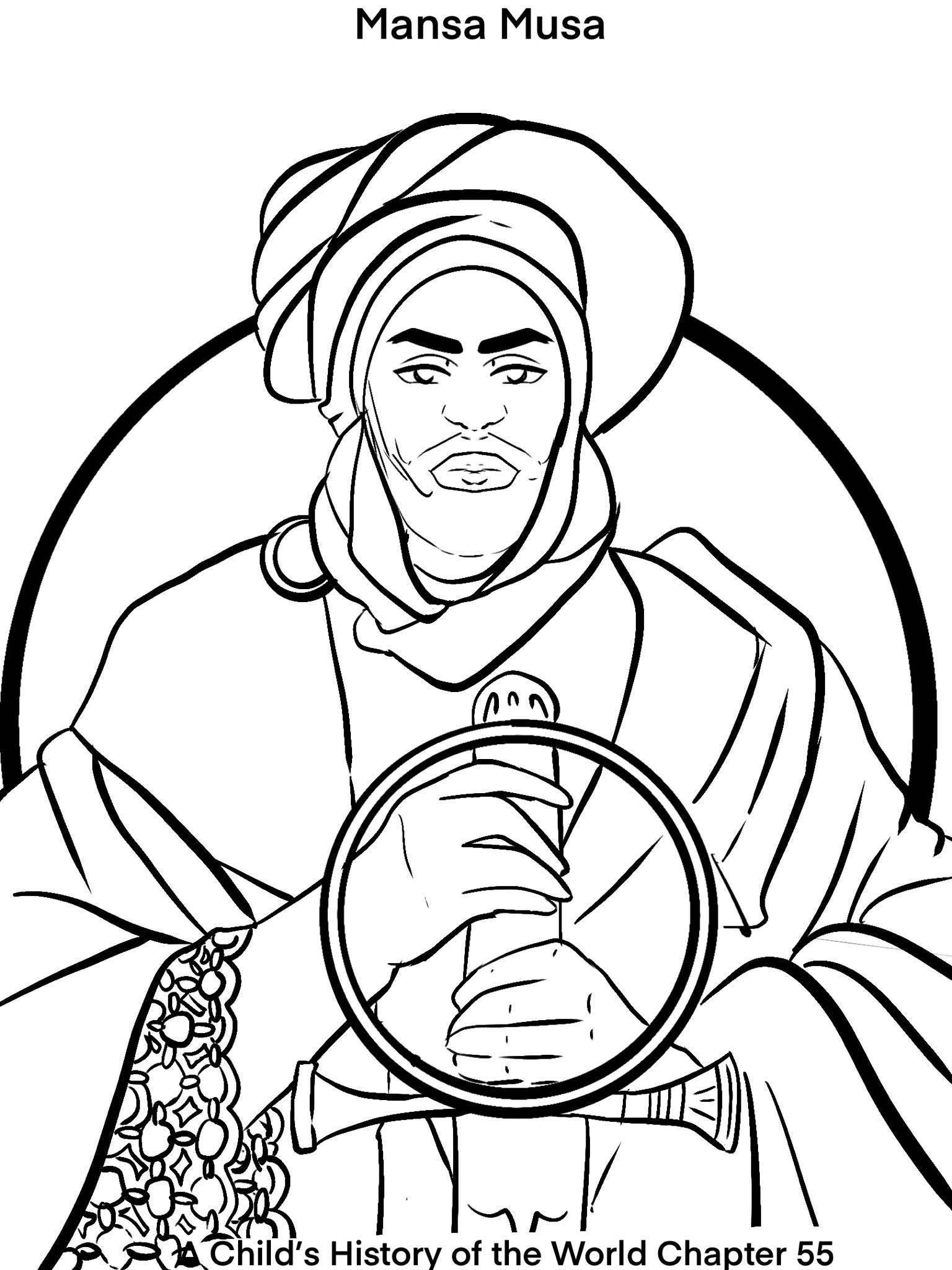 A childs history of the world chapter coloring page