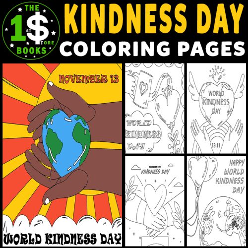 World kindness day coloring pages november holiday coloring sheets made by teachers