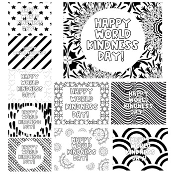 World kindness day color pages by excited educate tpt