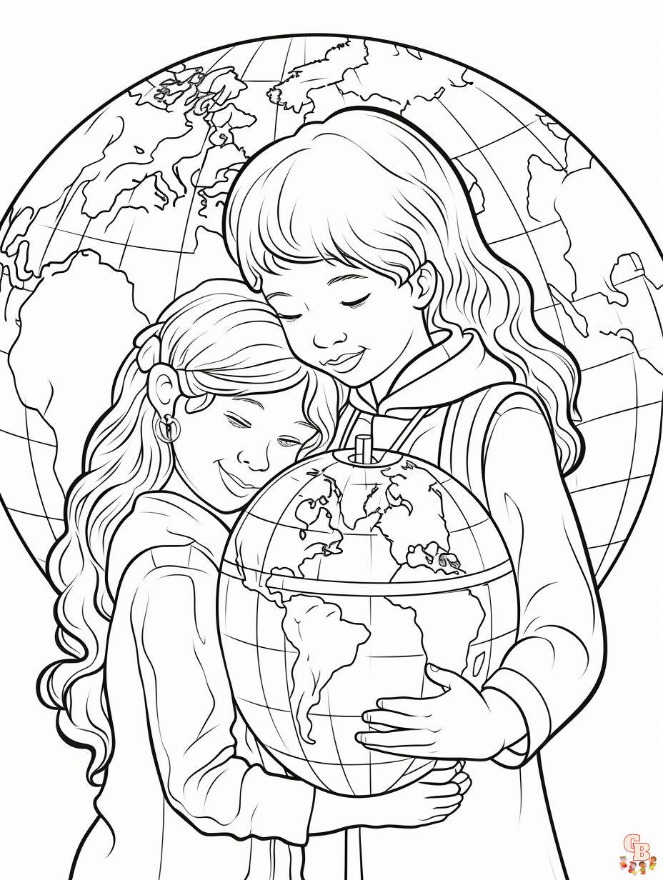 World kindness day coloring pages free and printable