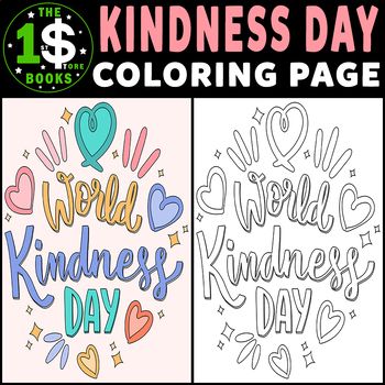 World kindness day coloring page november holiday coloring sheet world kindness day coloring pages veterans day coloring page