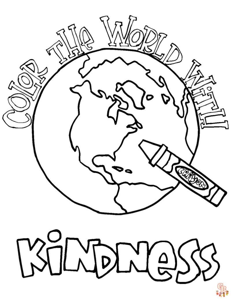 Free kindness coloring pages