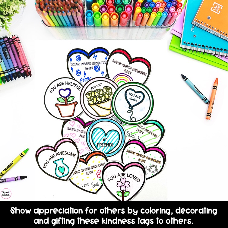 World kindness day coloring pages made by teachers