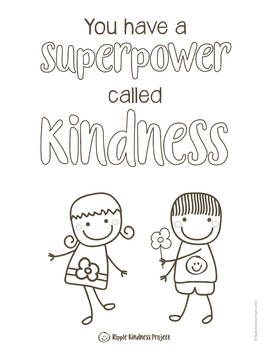 Ripple kindness on x teach your students about their kindness superpower with our freebie colouring pages get them here to use during world kindness day on november httpstcokvuemrcz please post photos