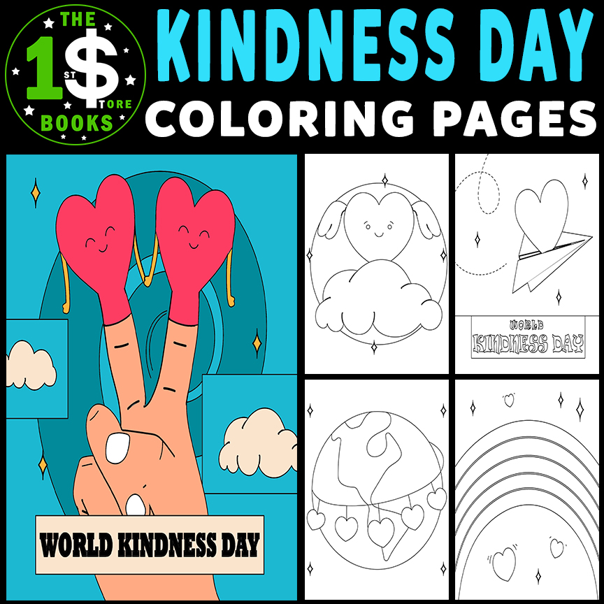 World kindness day coloring pages november holiday coloring sheets made by teachers