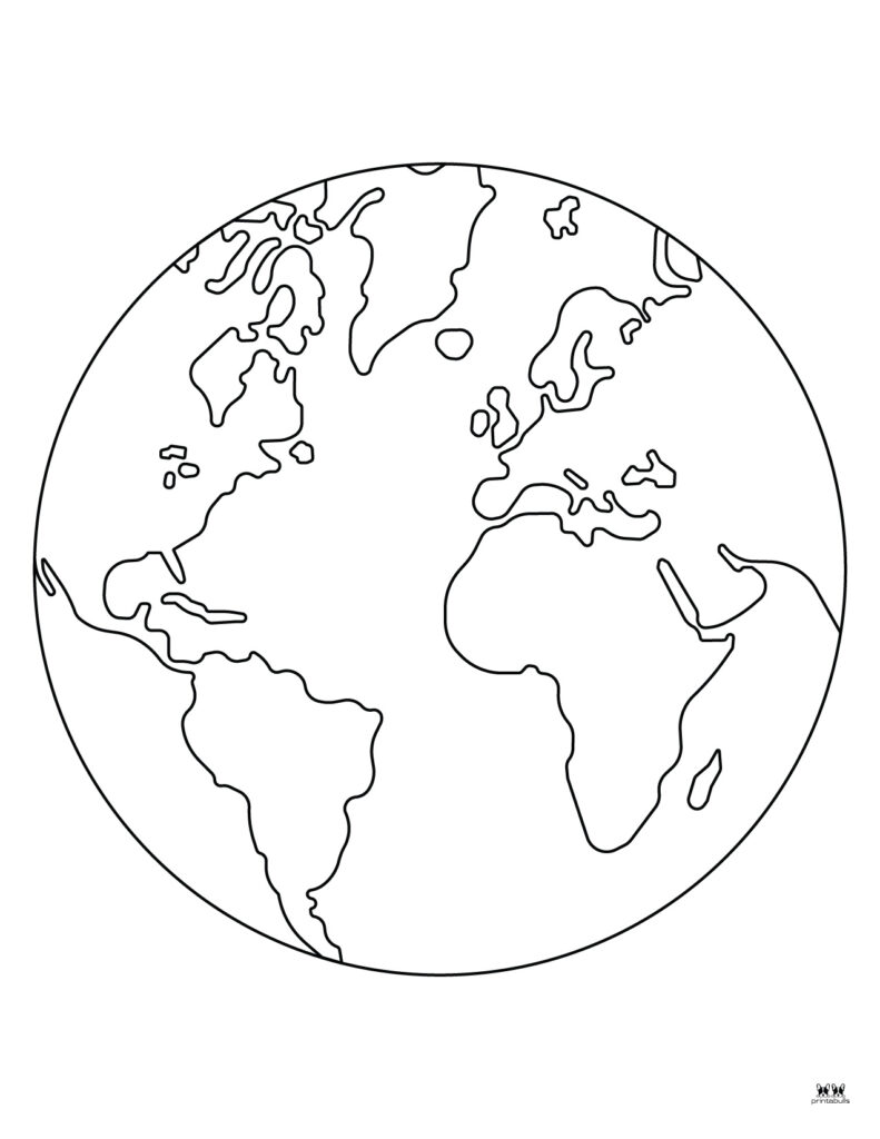 Earth coloring pages