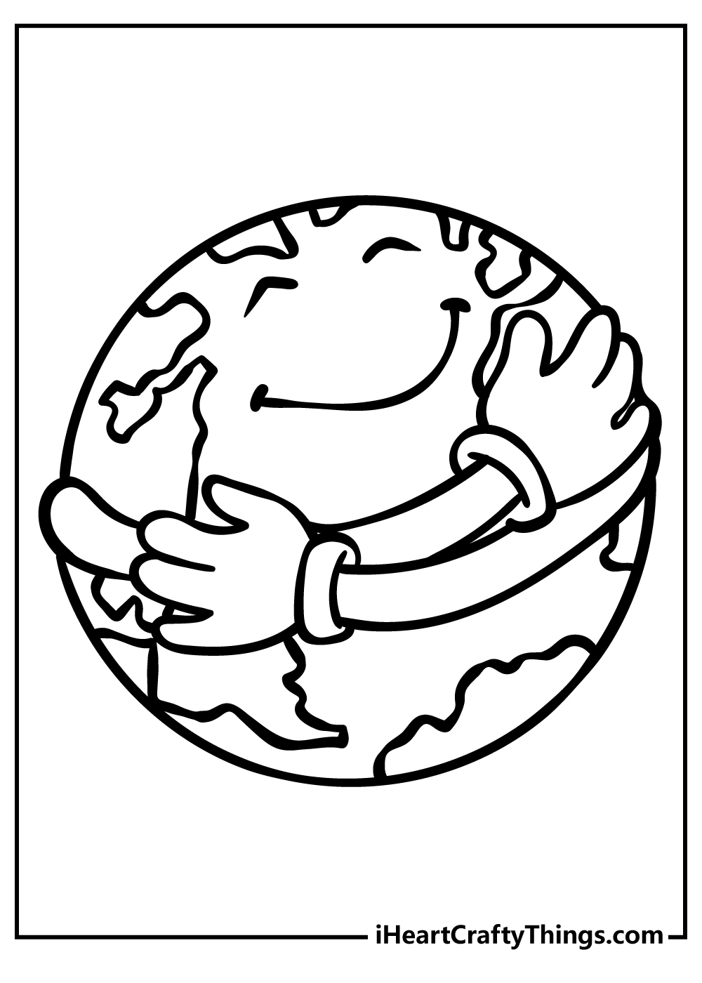 Earth coloring pages free printables