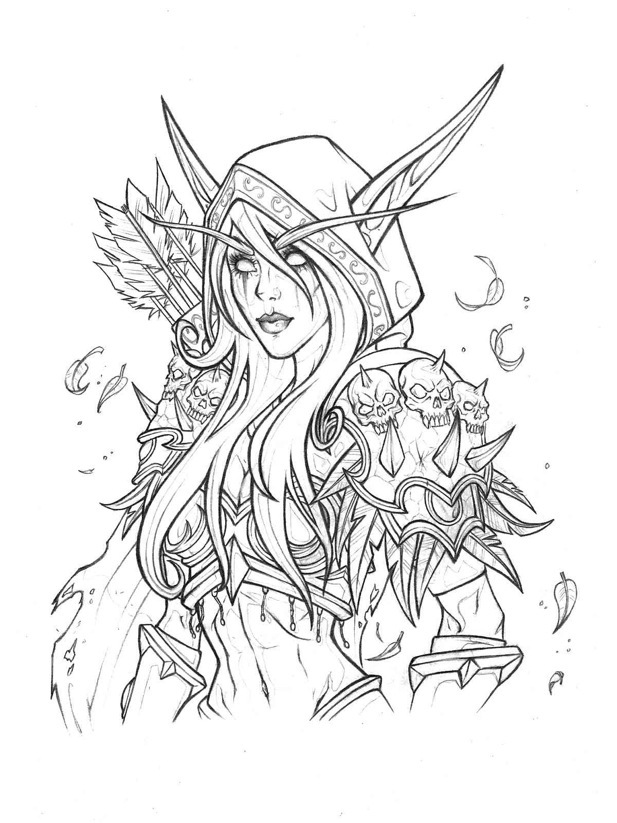 World of warcraft coloring pages