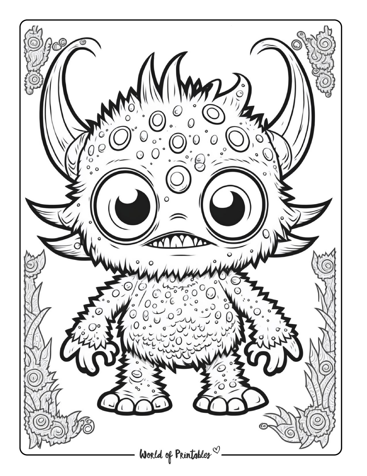 Monster coloring pages