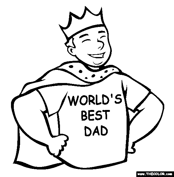 Fathers day online coloring pages