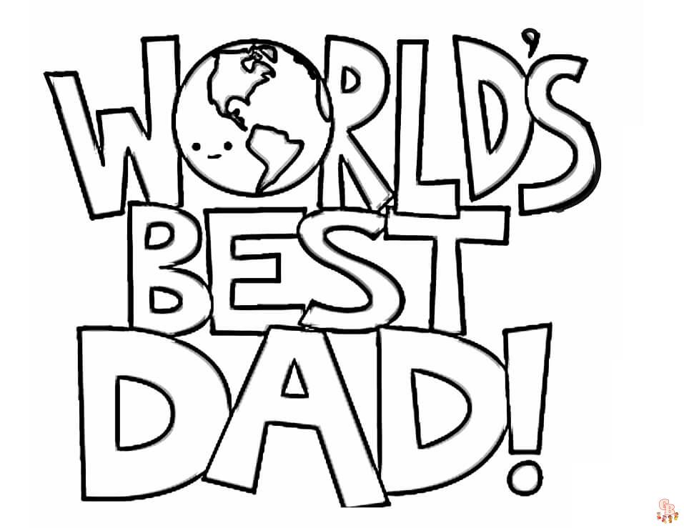 Coloring fun with daddy printable and free daddy coloring pages