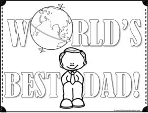 Free fathers day coloring pages