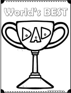 Free fathers day coloring pages