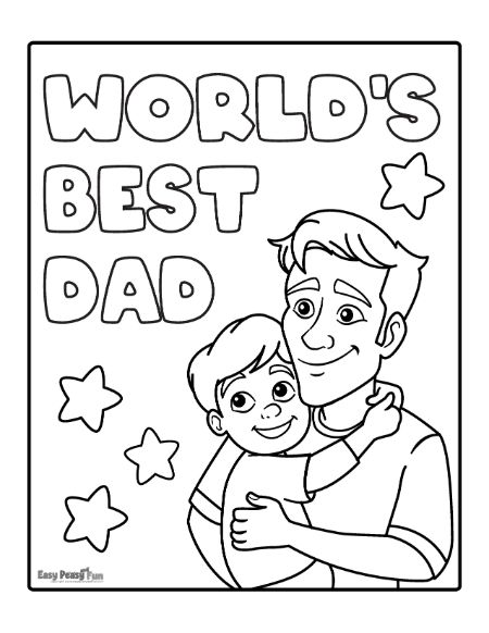 Printable fathers day coloring pages