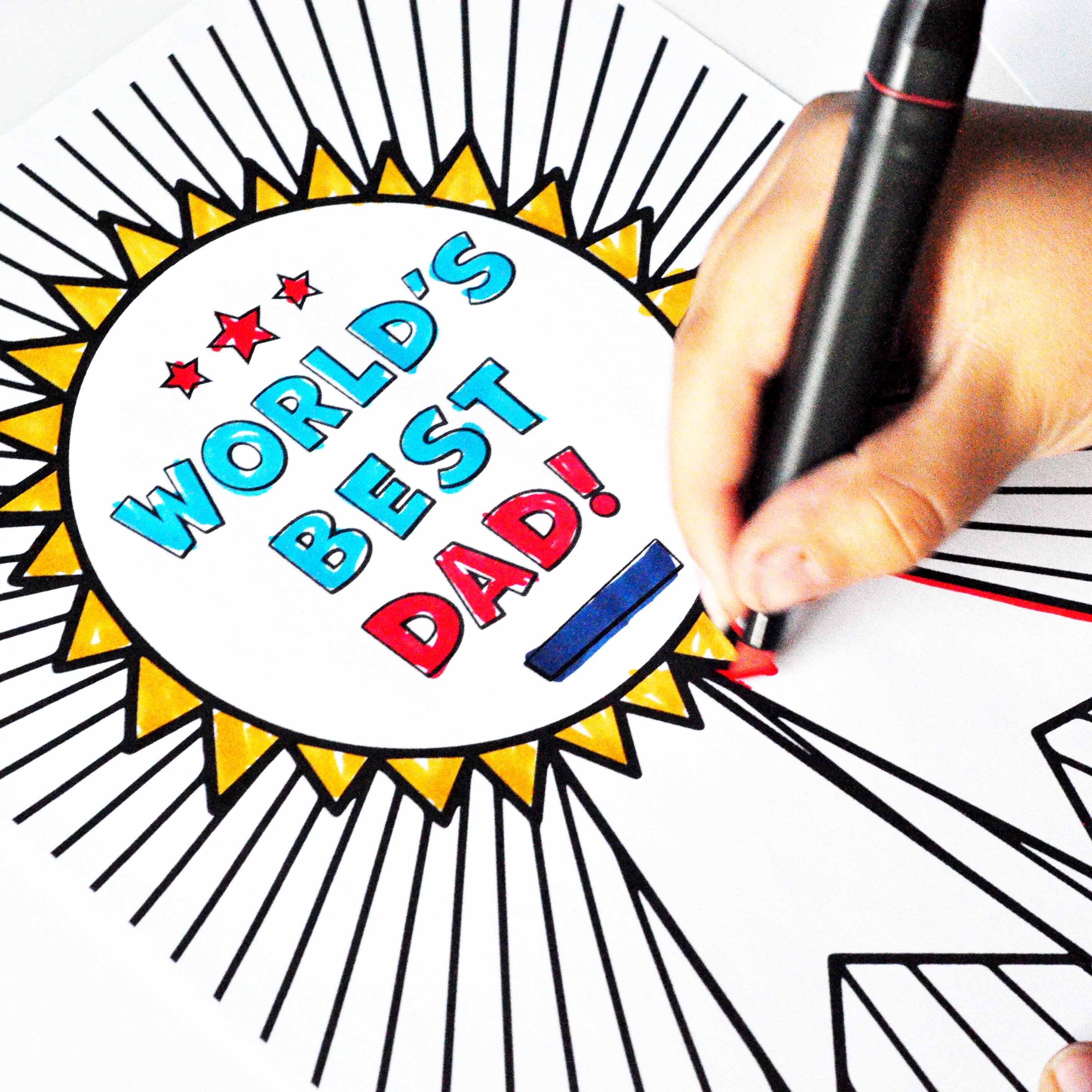 Fathers day coloring kit all about dad coloring page â ministering printables