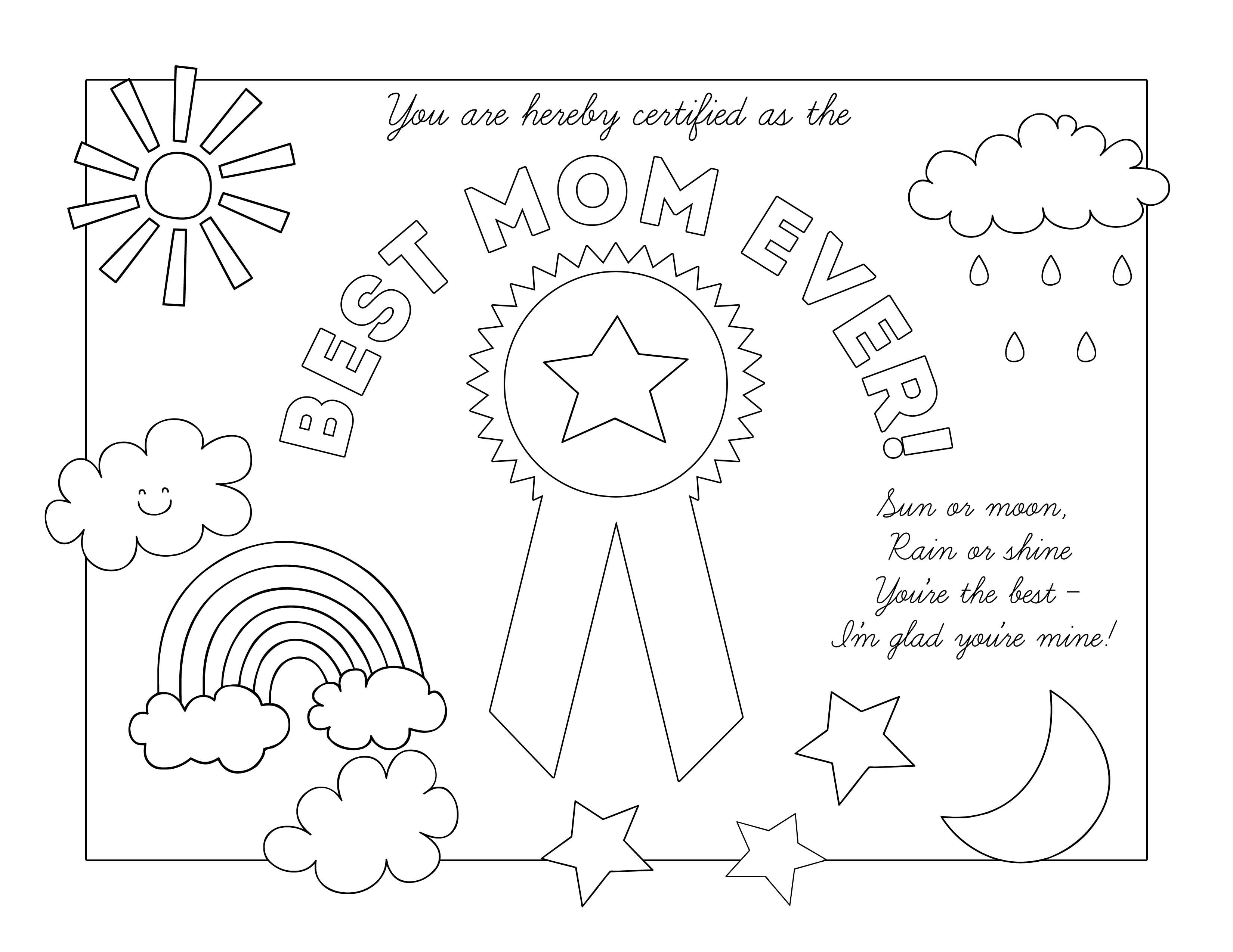 Mothers day certificates the mormon home mothers day coloring pages mothers day printables mothers day colors